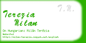 terezia milan business card
