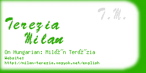 terezia milan business card